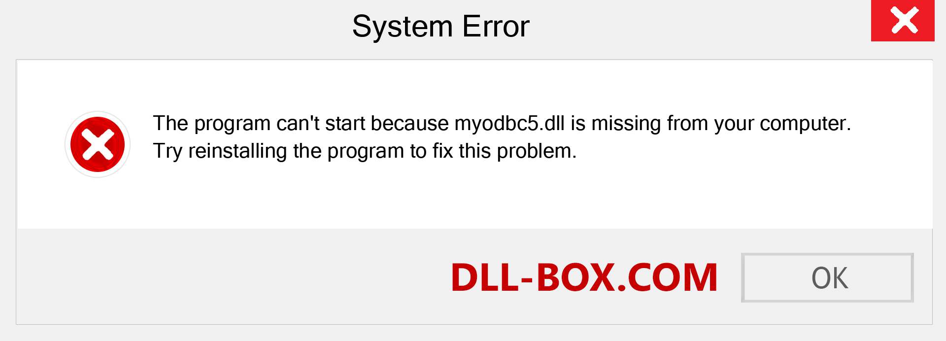  myodbc5.dll file is missing?. Download for Windows 7, 8, 10 - Fix  myodbc5 dll Missing Error on Windows, photos, images